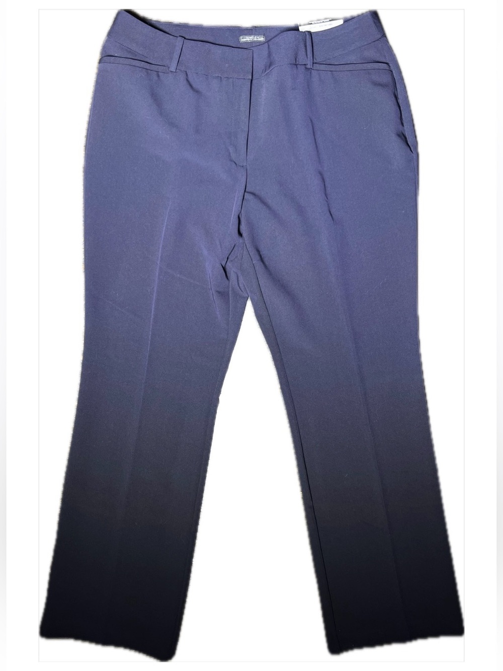 NWT Worthington Navy Curvy Fit Perfect Trouser Straight Leg Size 14